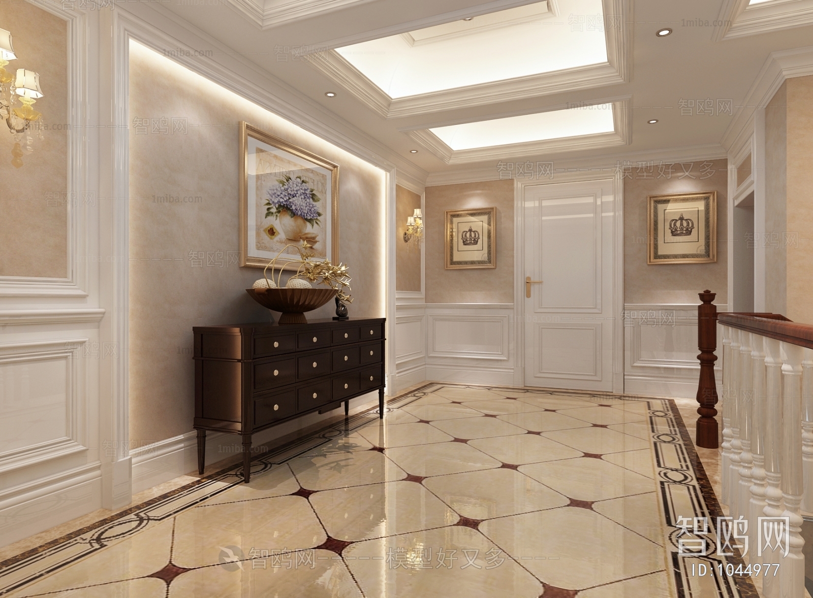 Simple European Style Hallway