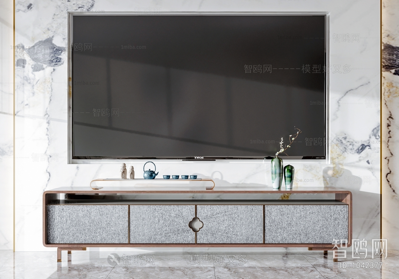 New Chinese Style TV Cabinet