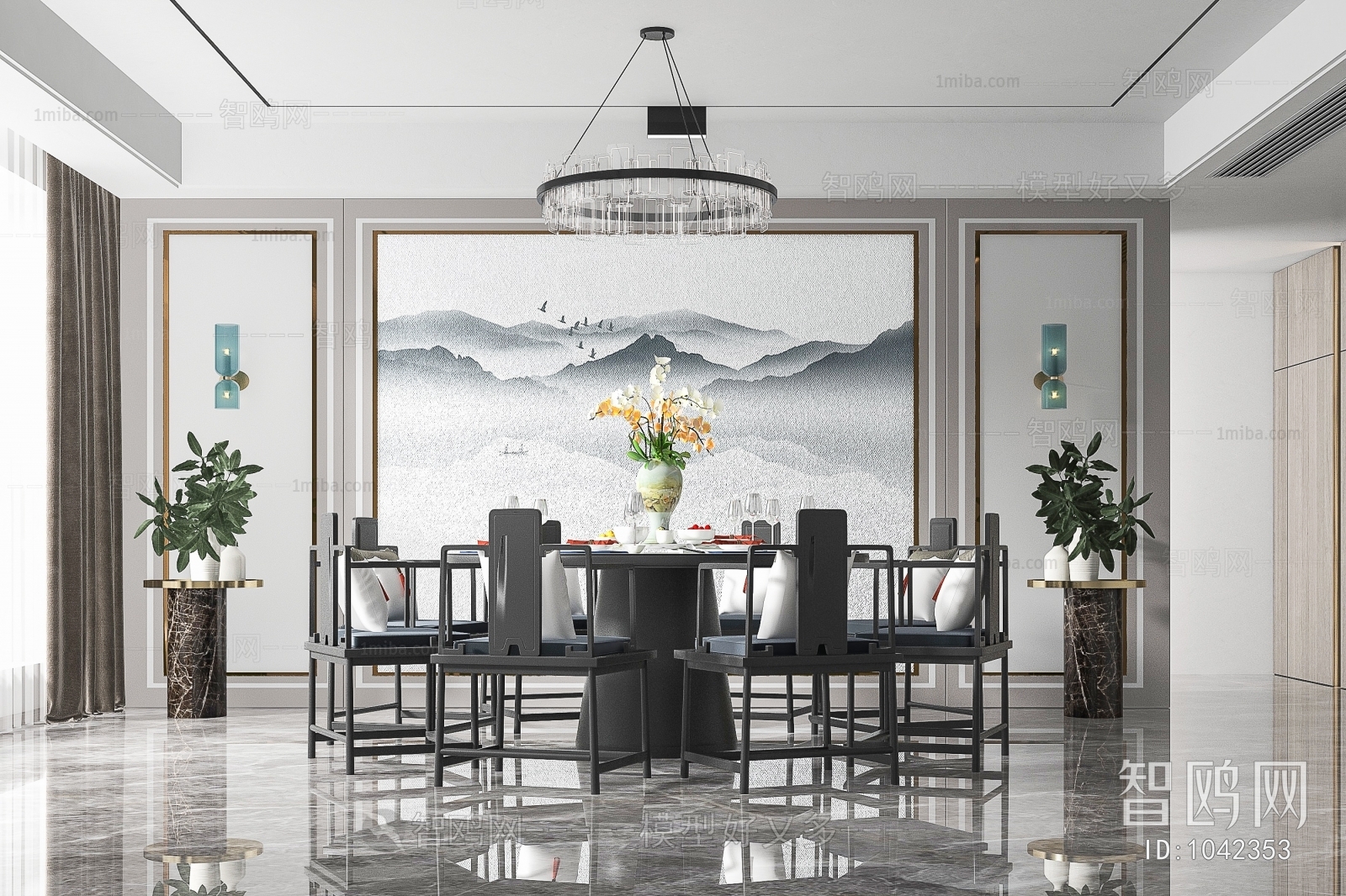 New Chinese Style Dining Room