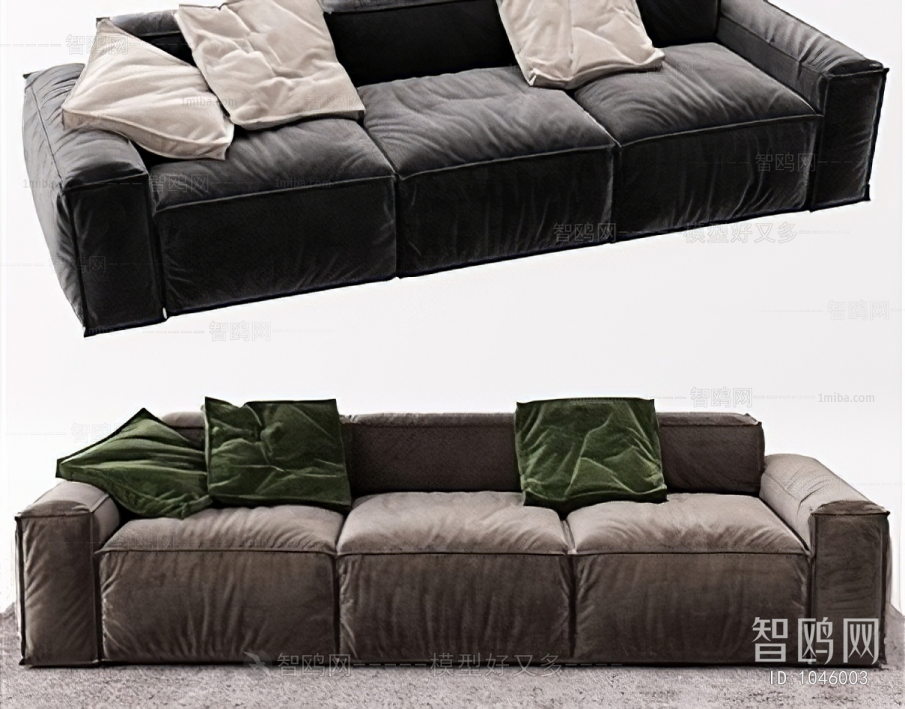 Modern Three-seat Sofa