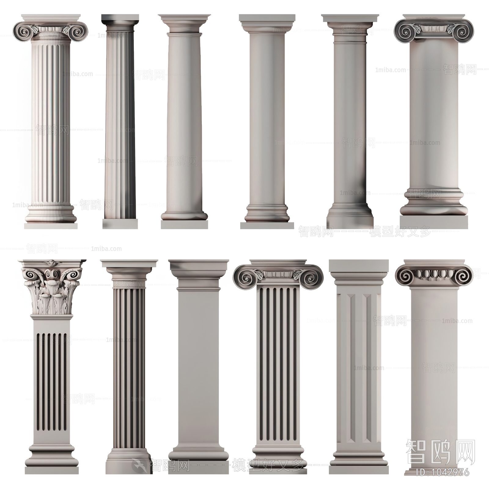 Simple European Style Roman Pillar