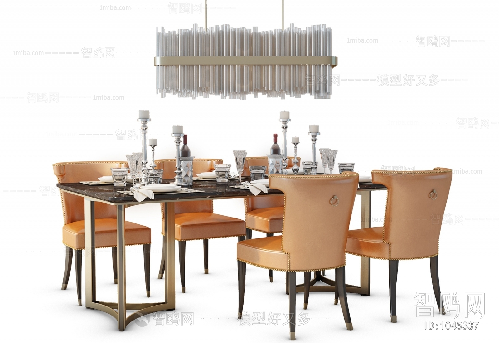 Simple European Style Dining Table And Chairs