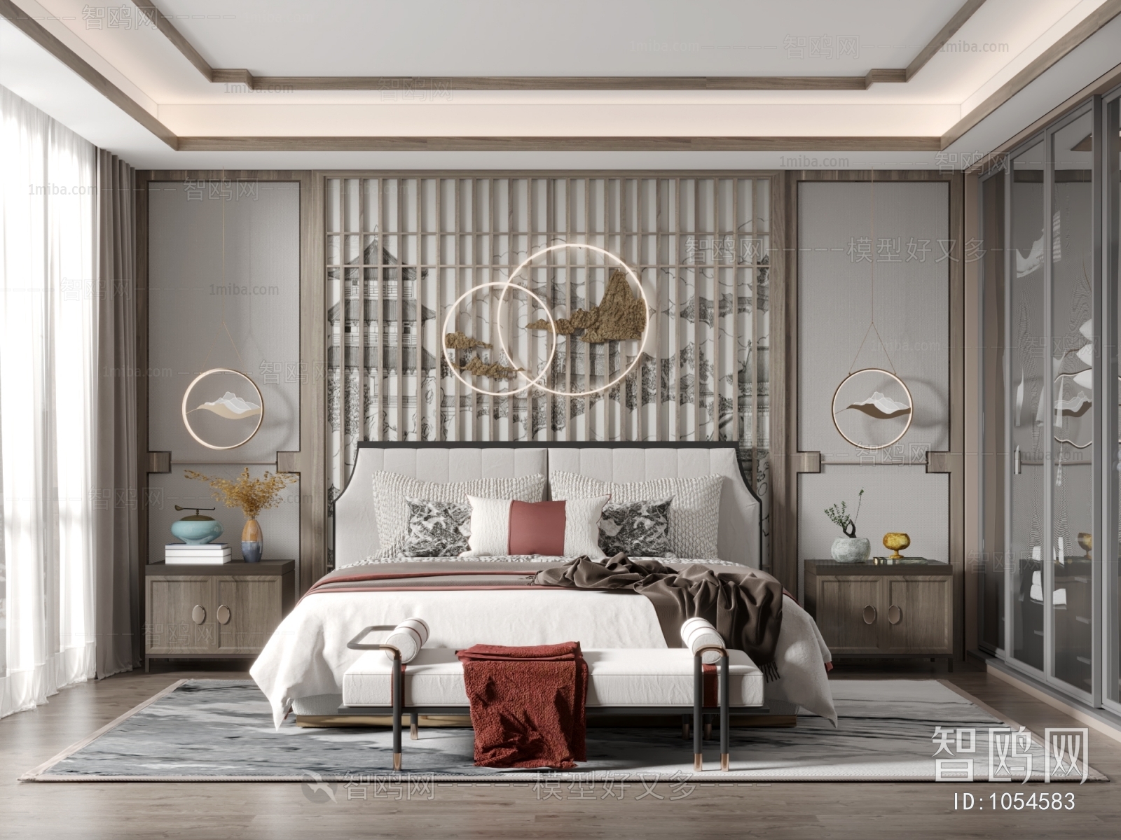 New Chinese Style Bedroom