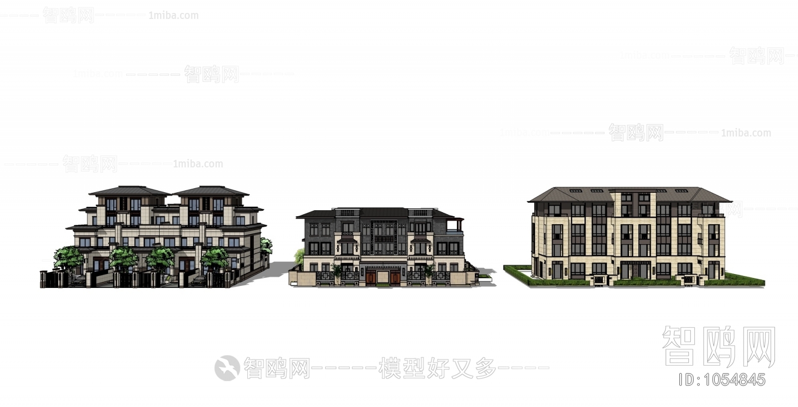 New Chinese Style Villa Appearance