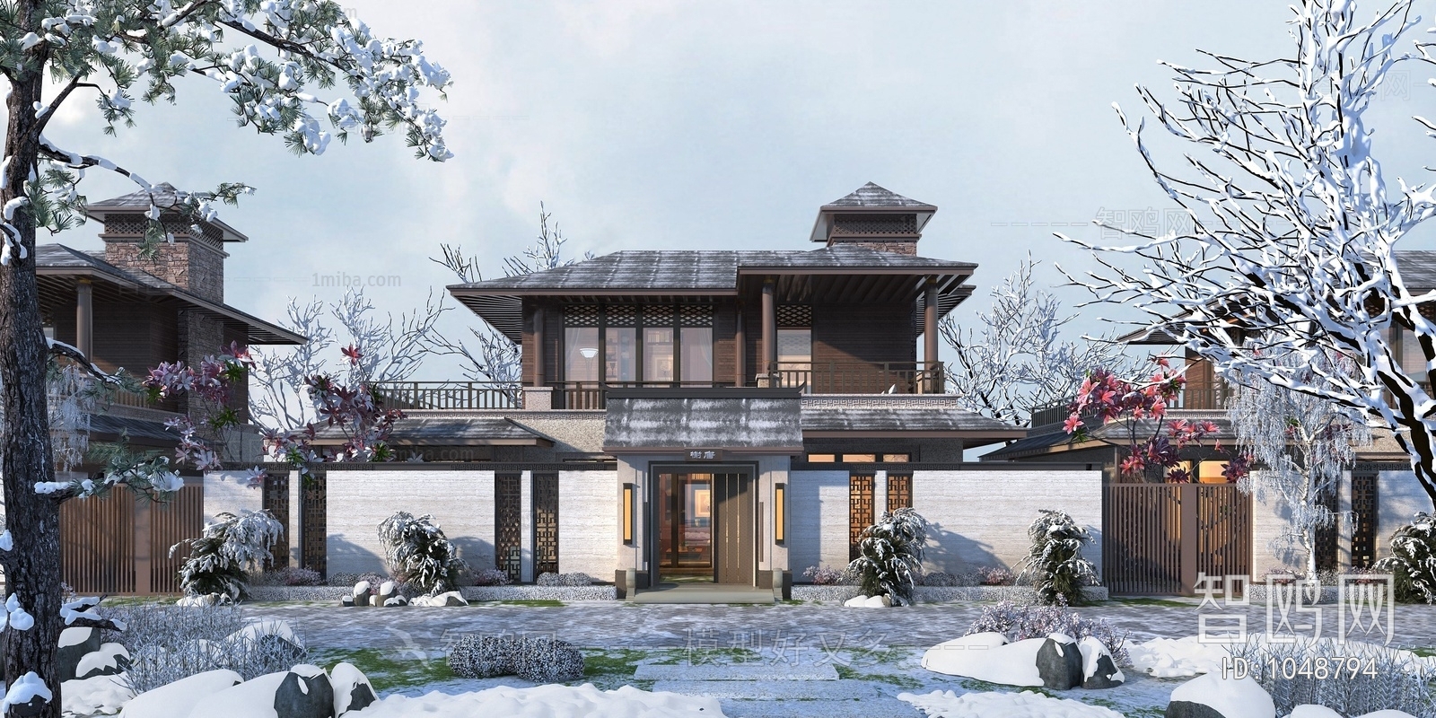 New Chinese Style Villa Appearance