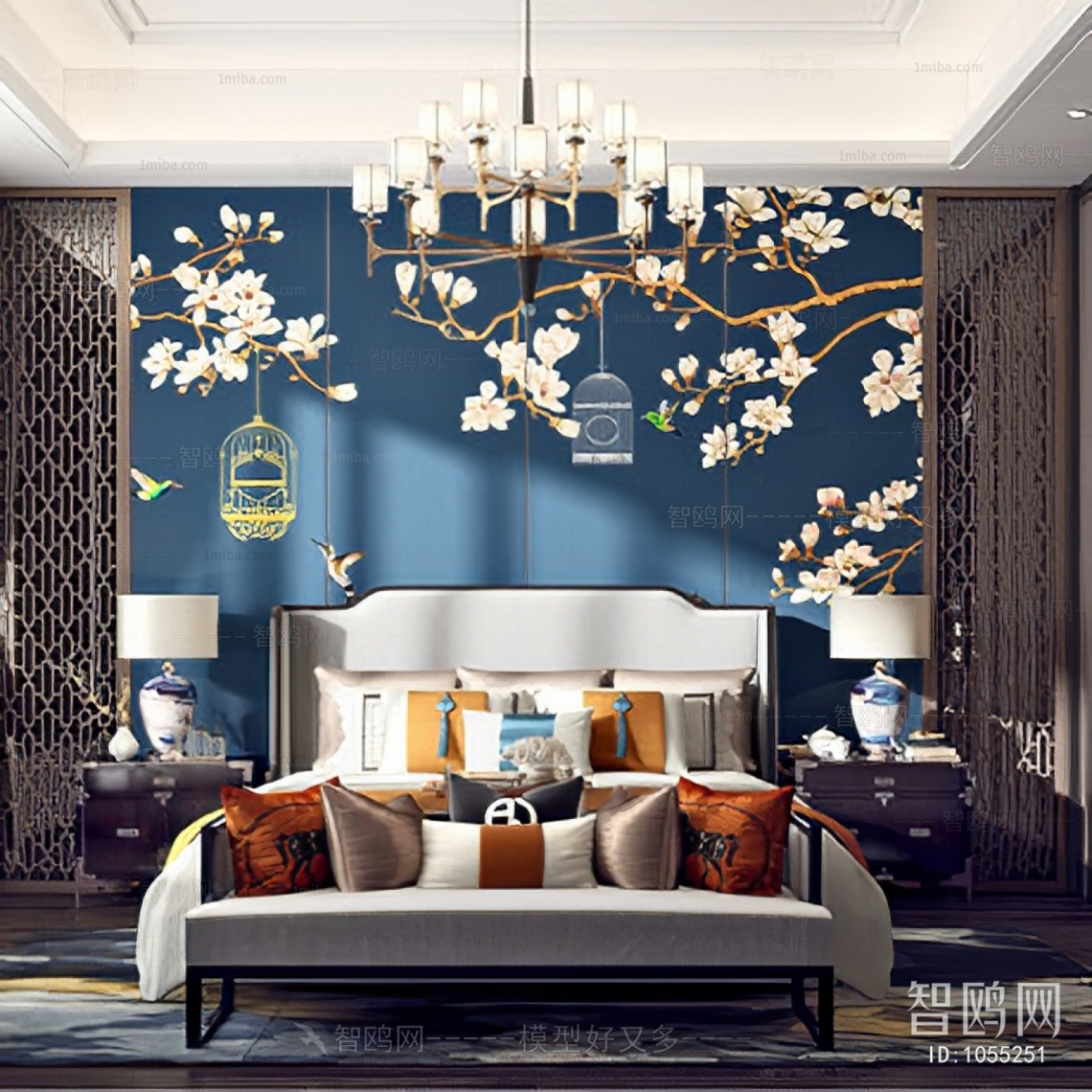 New Chinese Style Bedroom