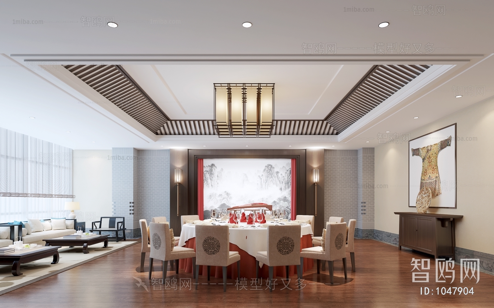 New Chinese Style Dining Room