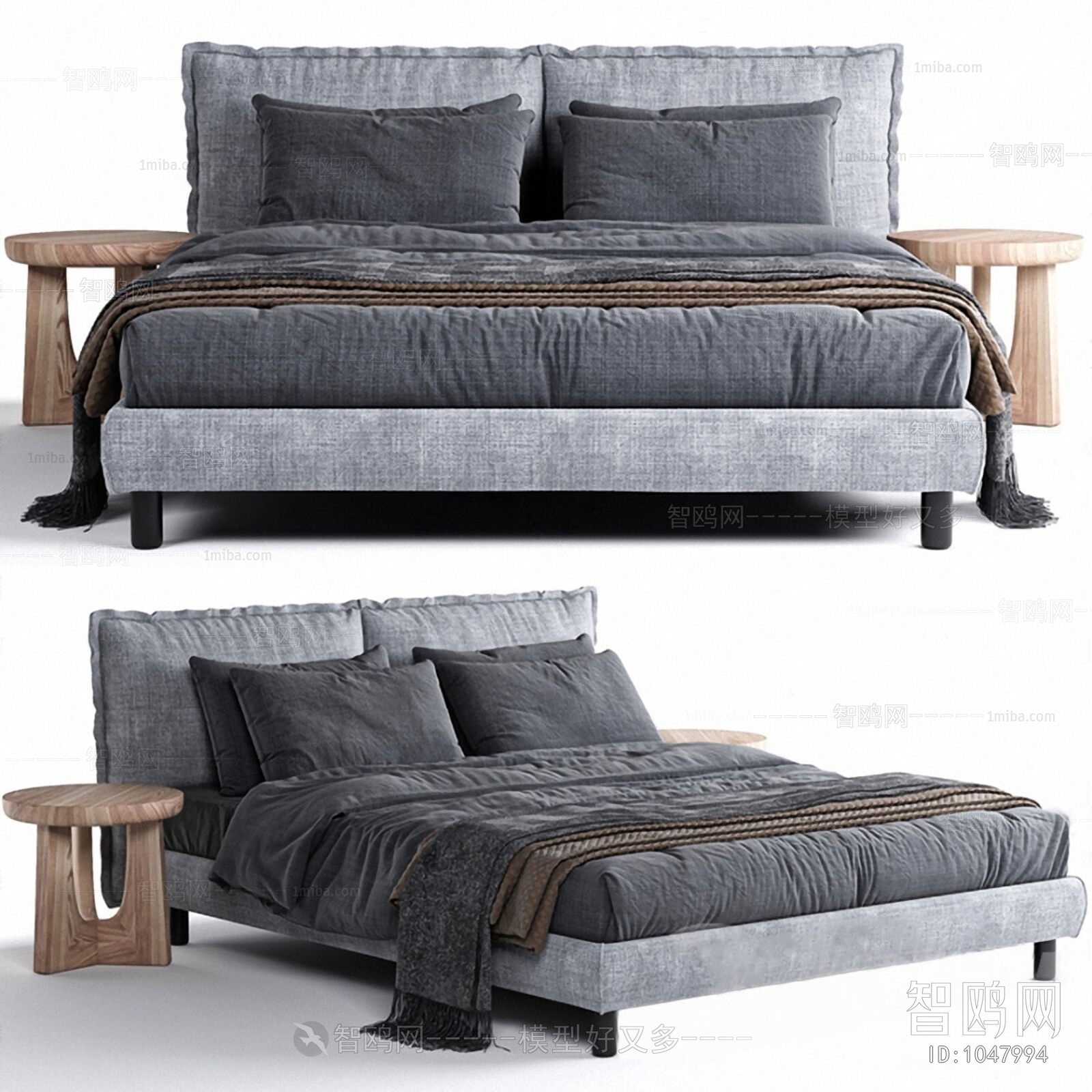 Nordic Style Double Bed