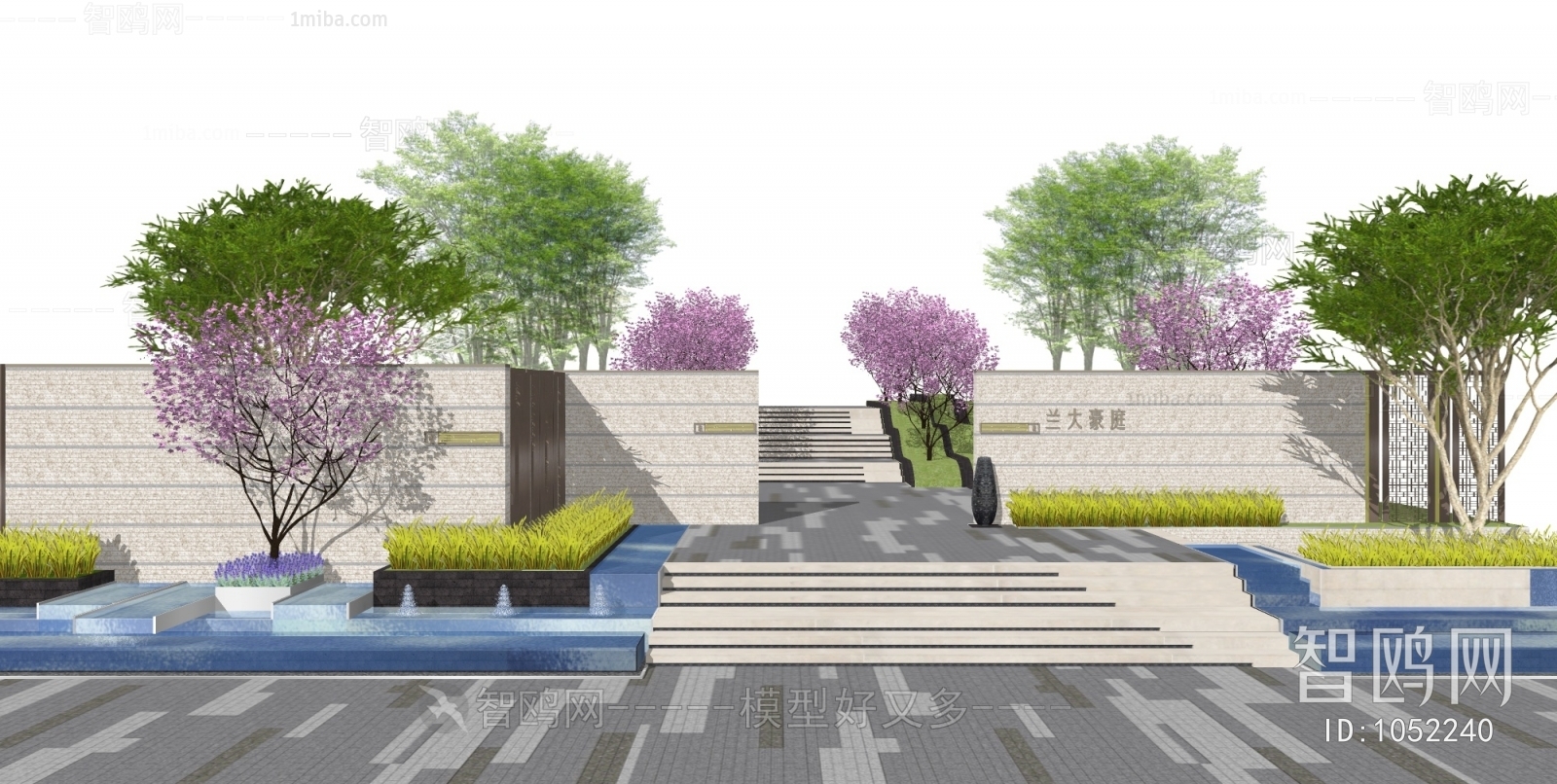 New Chinese Style Garden Landscape