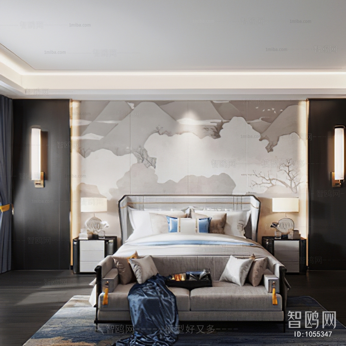 New Chinese Style Bedroom