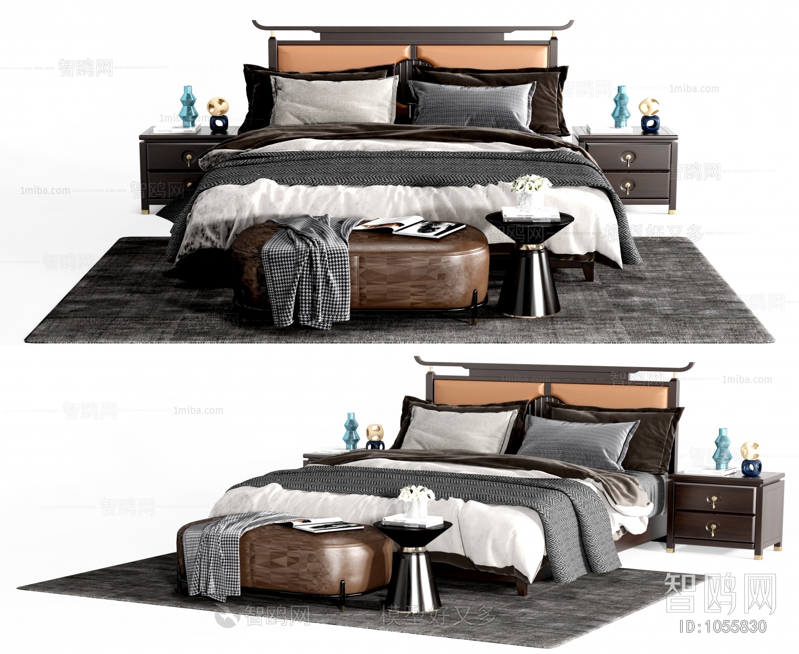 New Chinese Style Double Bed