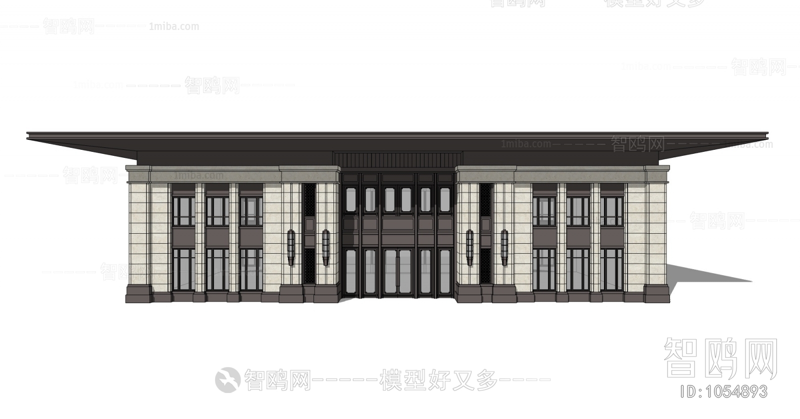 New Chinese Style Building Appearance