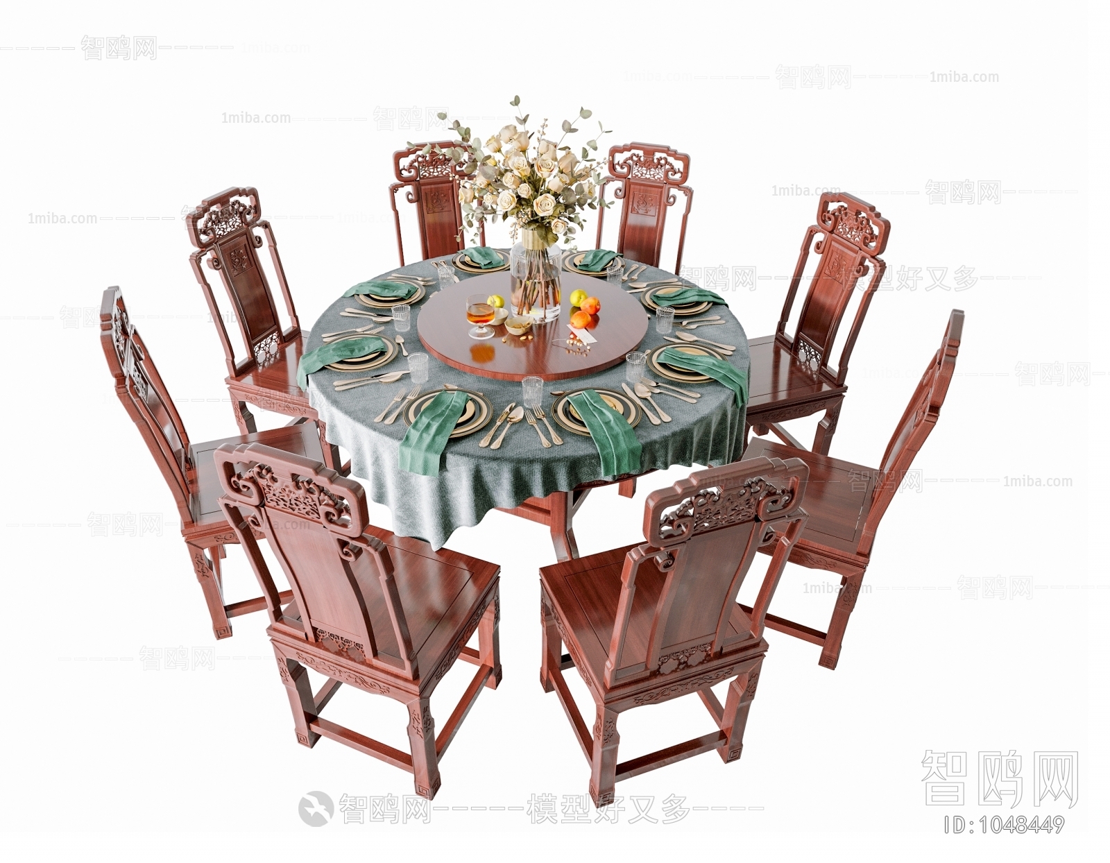 Chinese Style Dining Table And Chairs