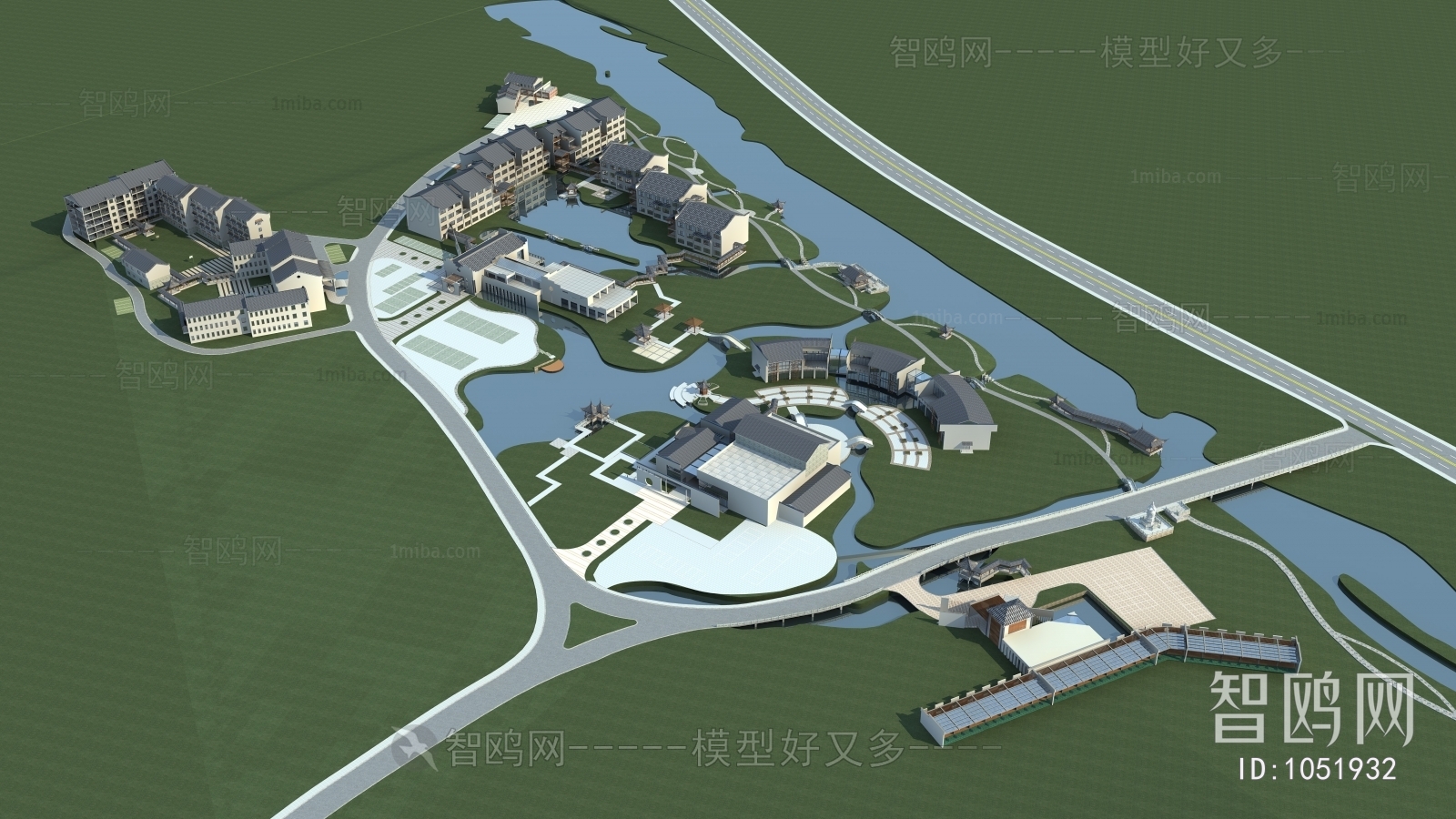 Chinese Style Architectural Bird's-eye View Planning