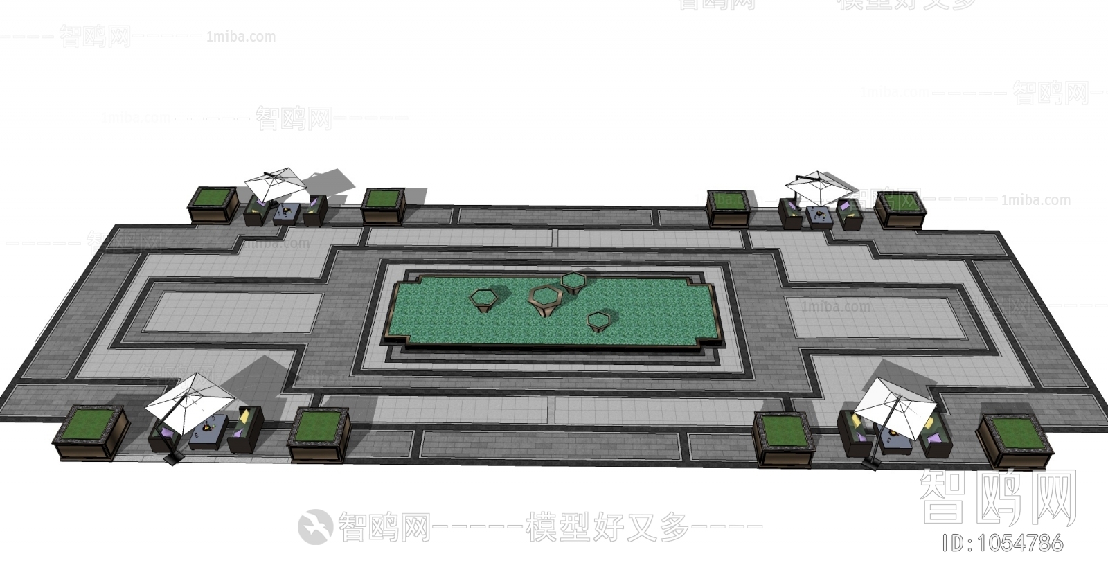 New Chinese Style Garden Landscape