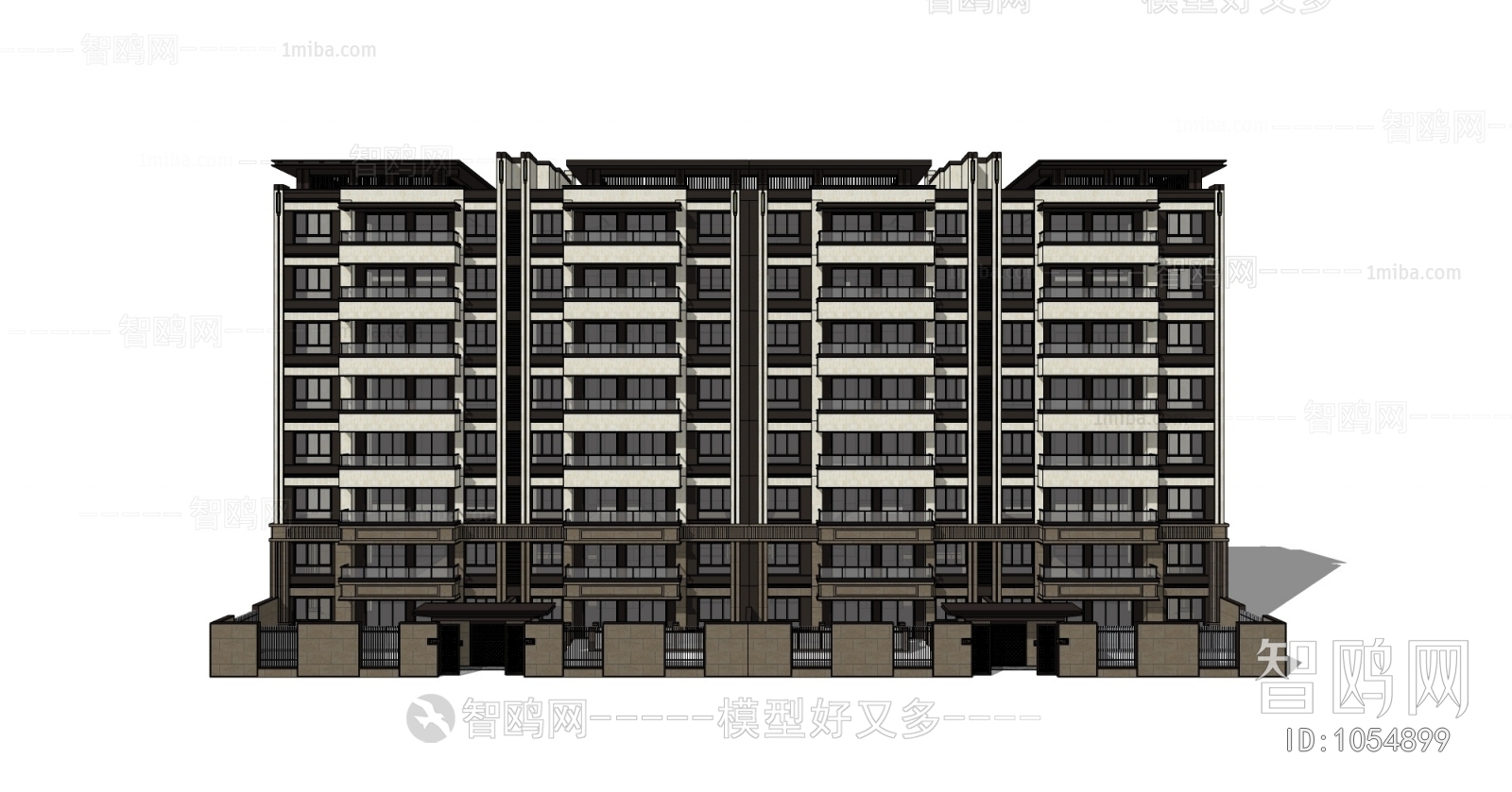 New Chinese Style Building Appearance