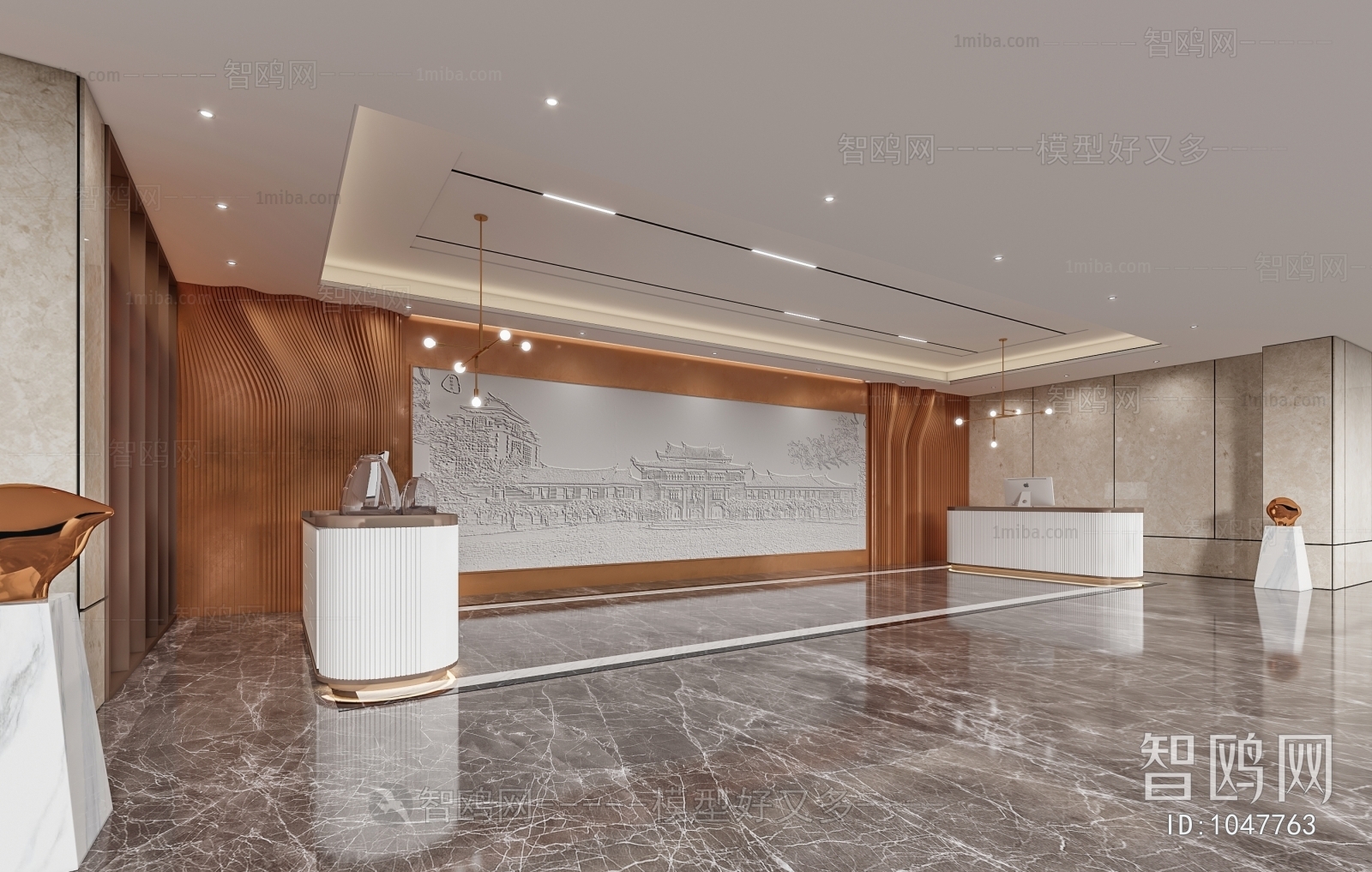 Modern Office Reception Desk