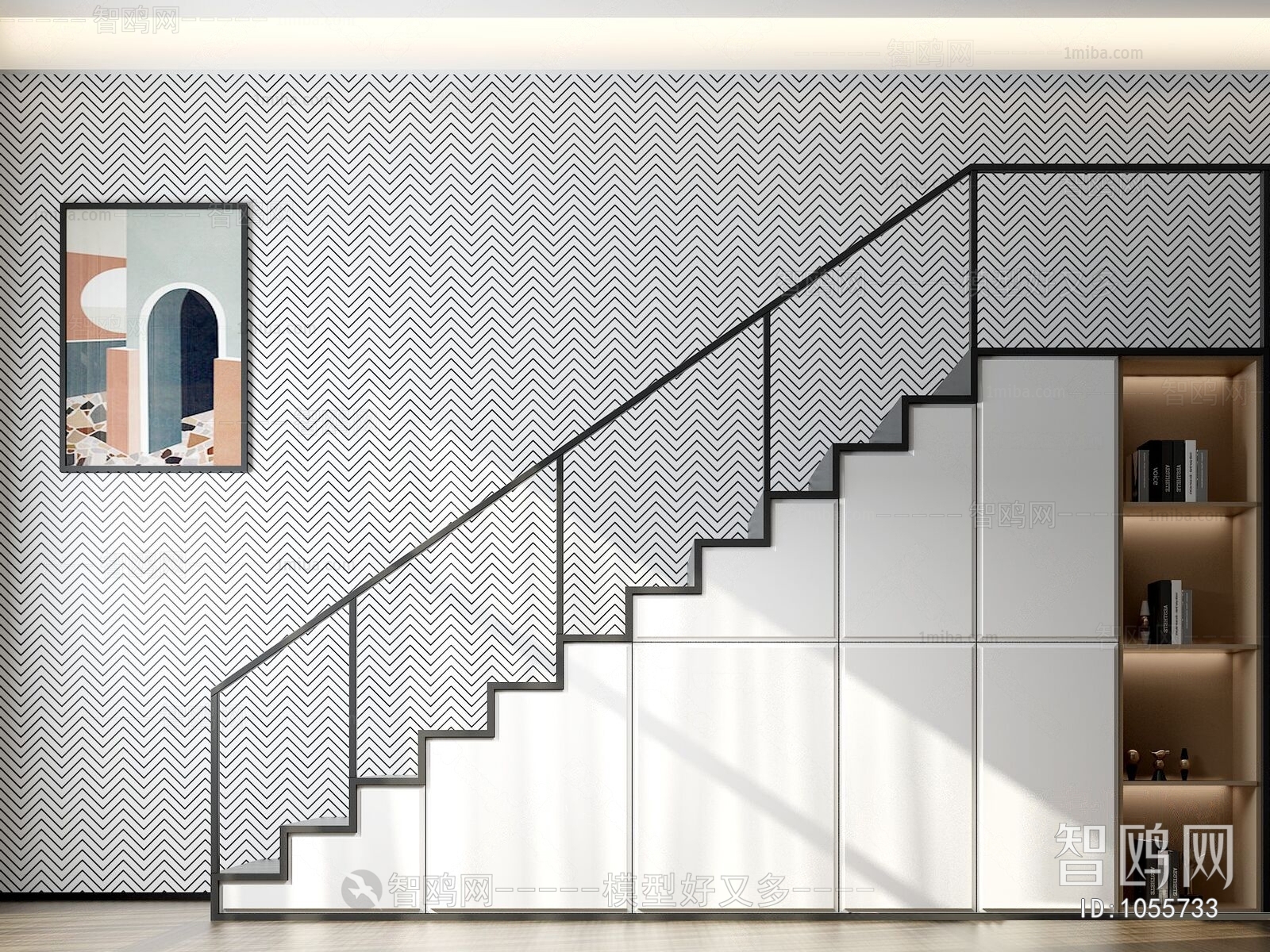 Modern Stair Balustrade/elevator