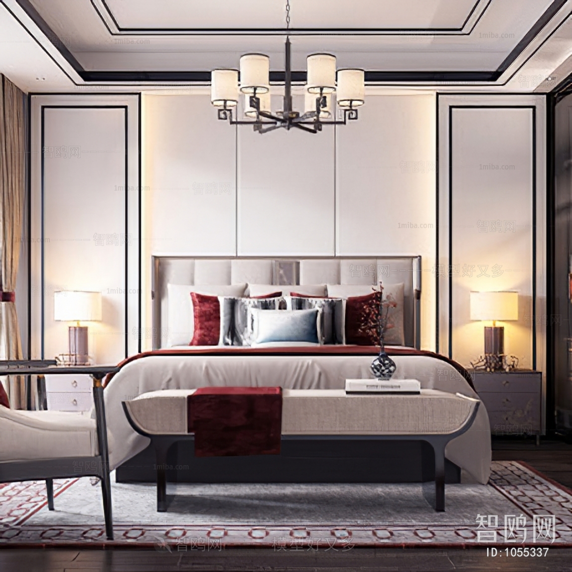 New Chinese Style Bedroom