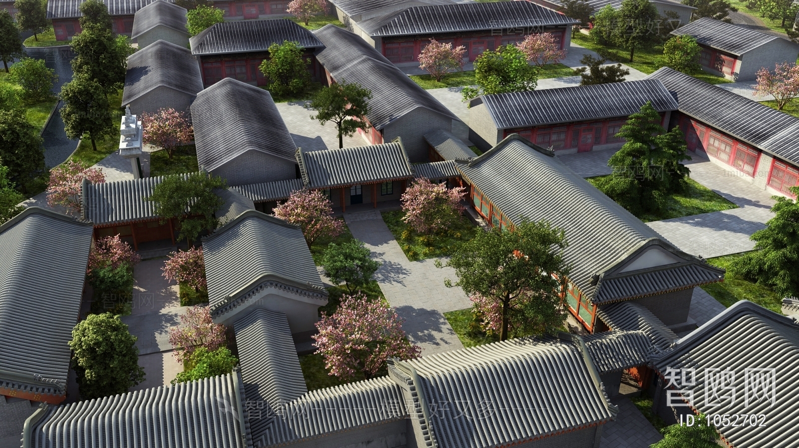 Chinese Style Architectural Bird's-eye View Planning