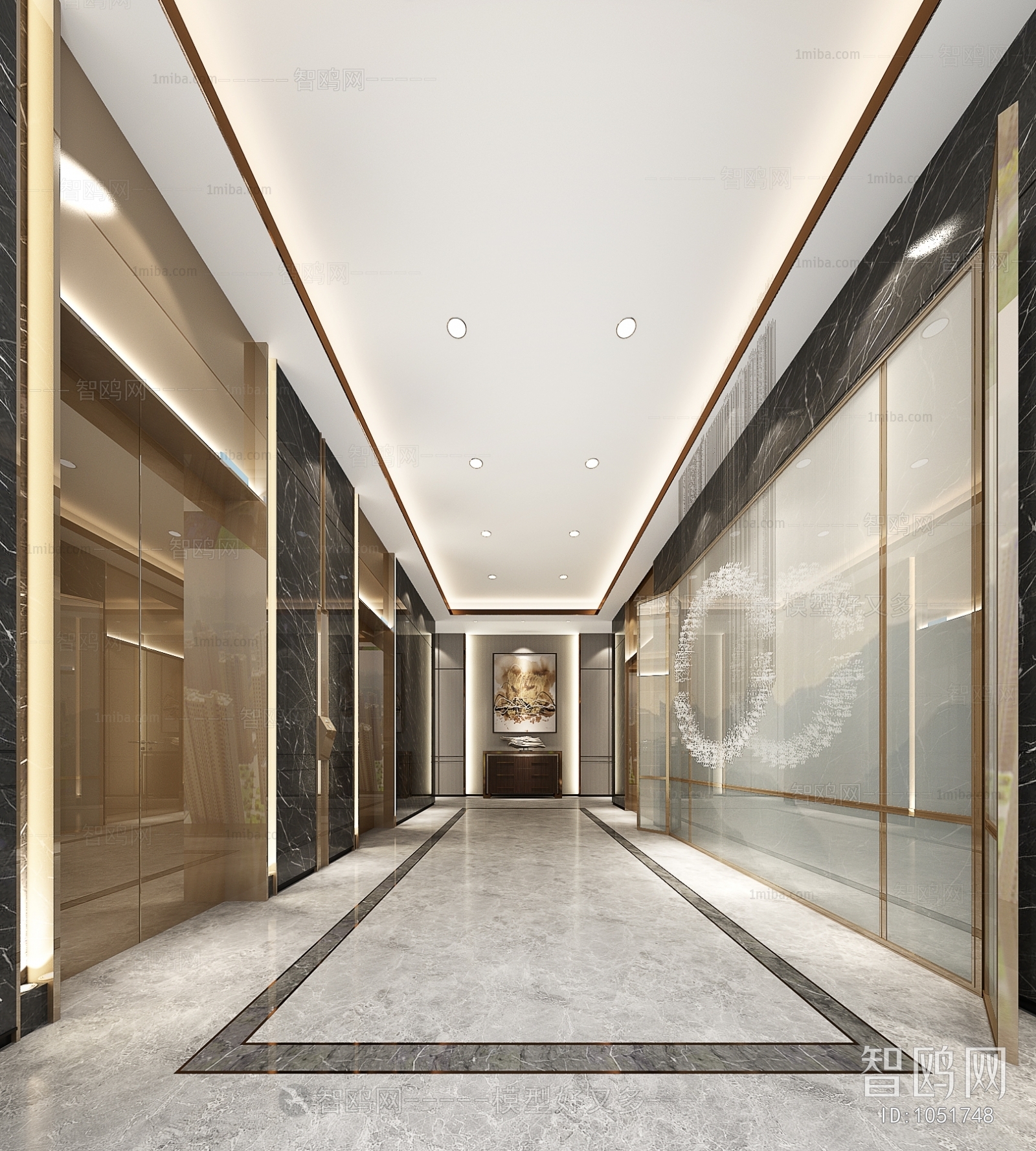 New Chinese Style Elevator Hall