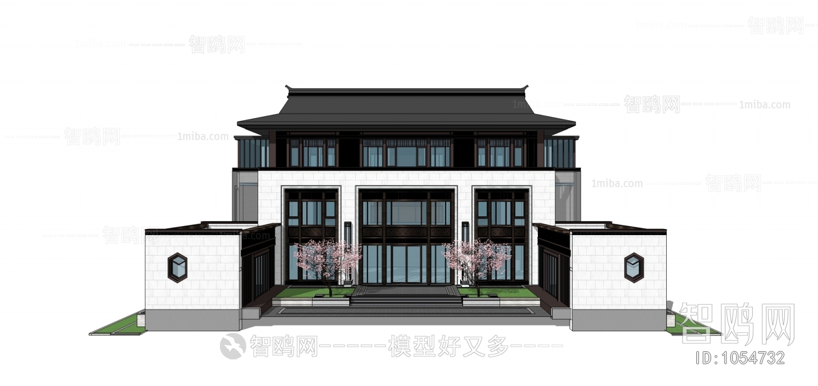 New Chinese Style Villa Appearance