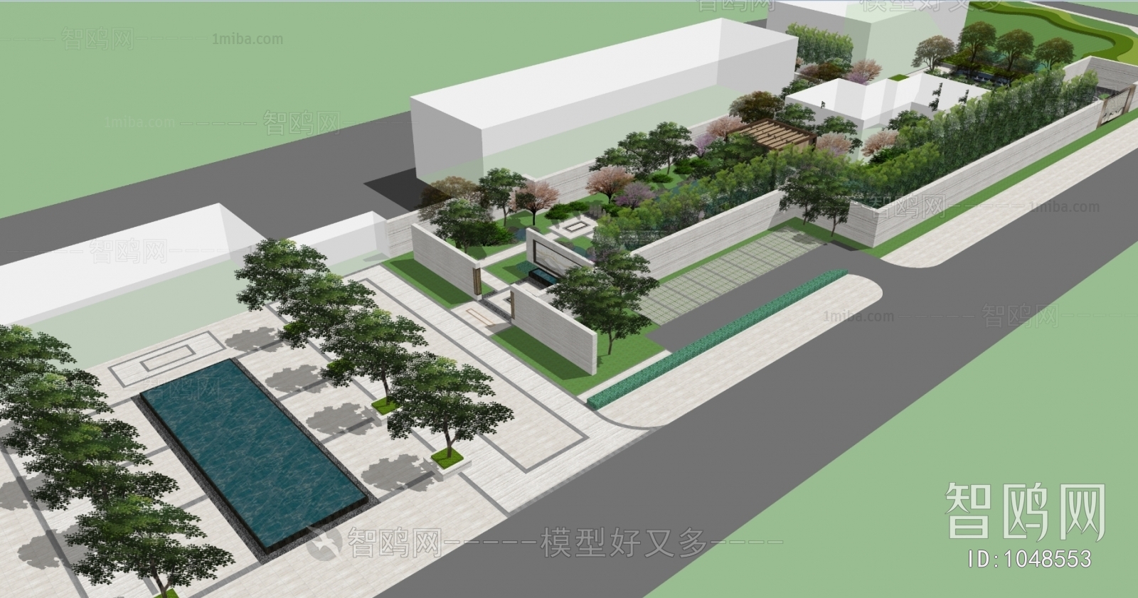 New Chinese Style Courtyard/landscape