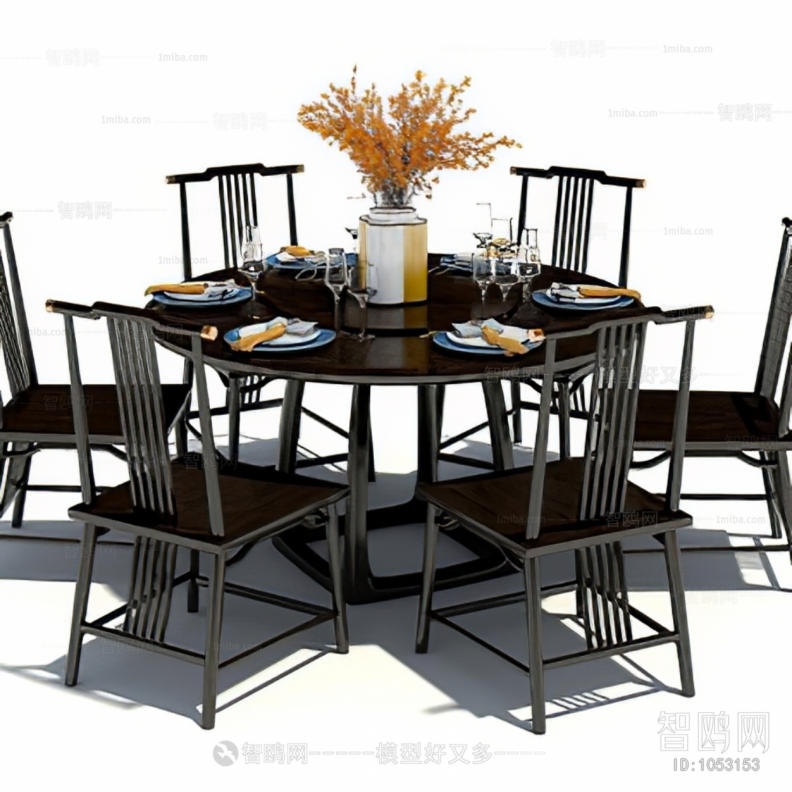 New Chinese Style Dining Table And Chairs