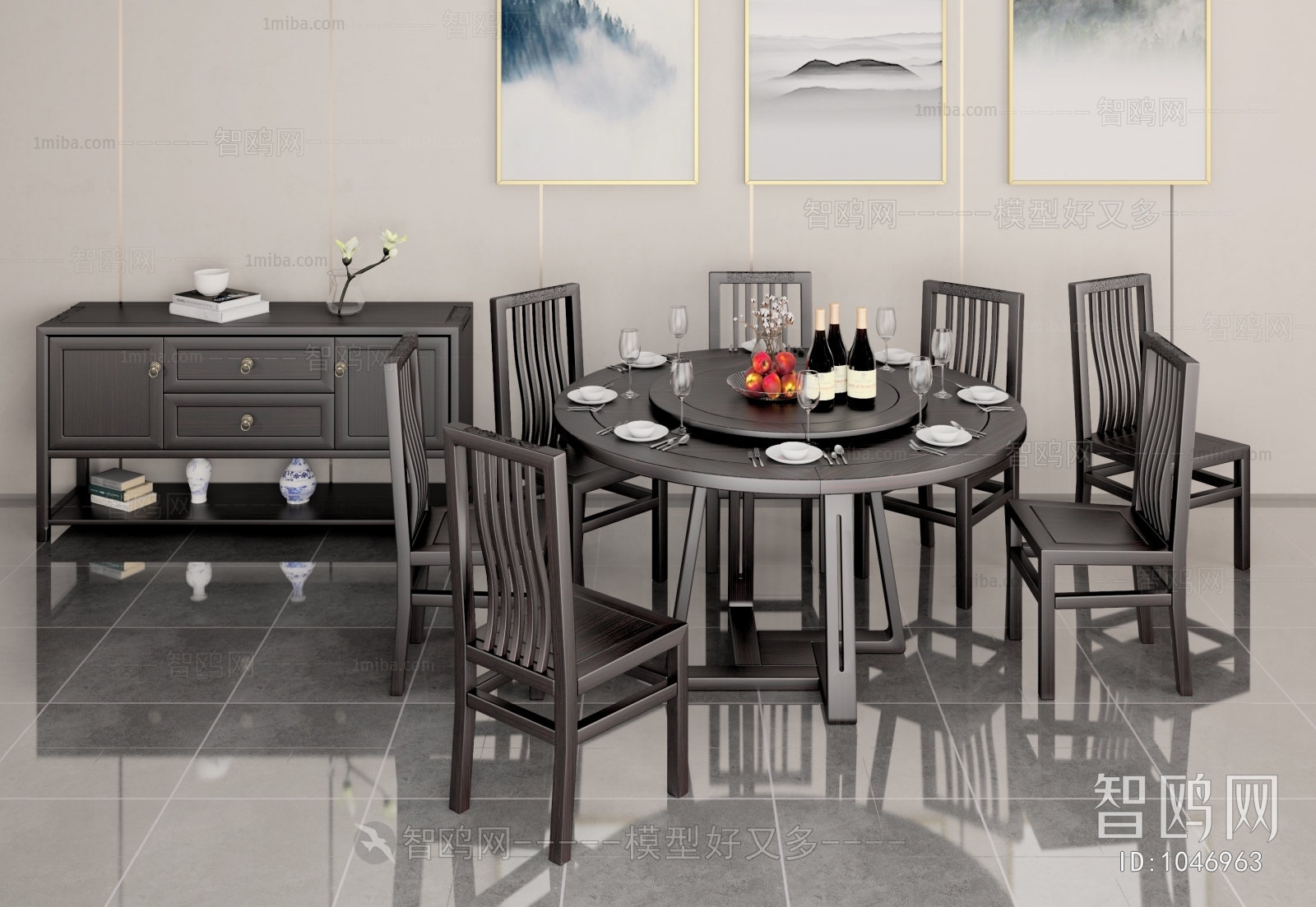 Chinese Style Dining Table And Chairs