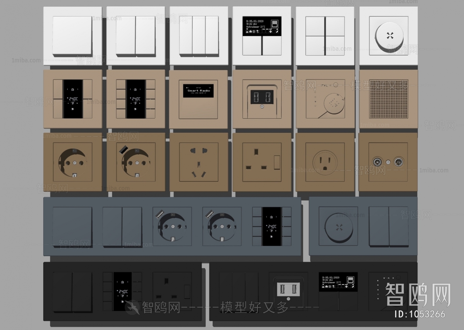 Modern Switch Socket Panel