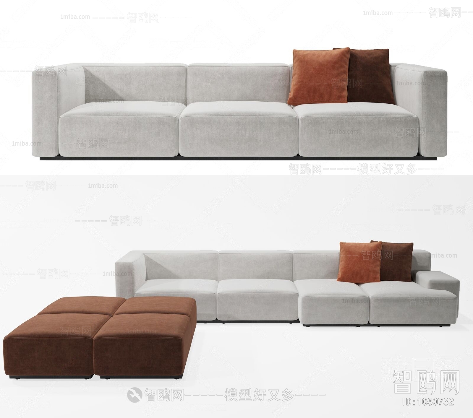 Modern Three-seat Sofa