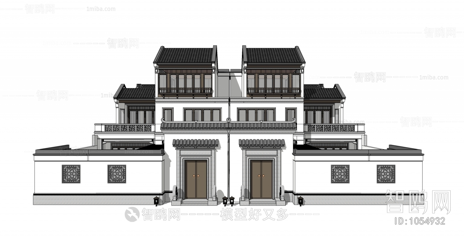 Chinese Style Villa Appearance