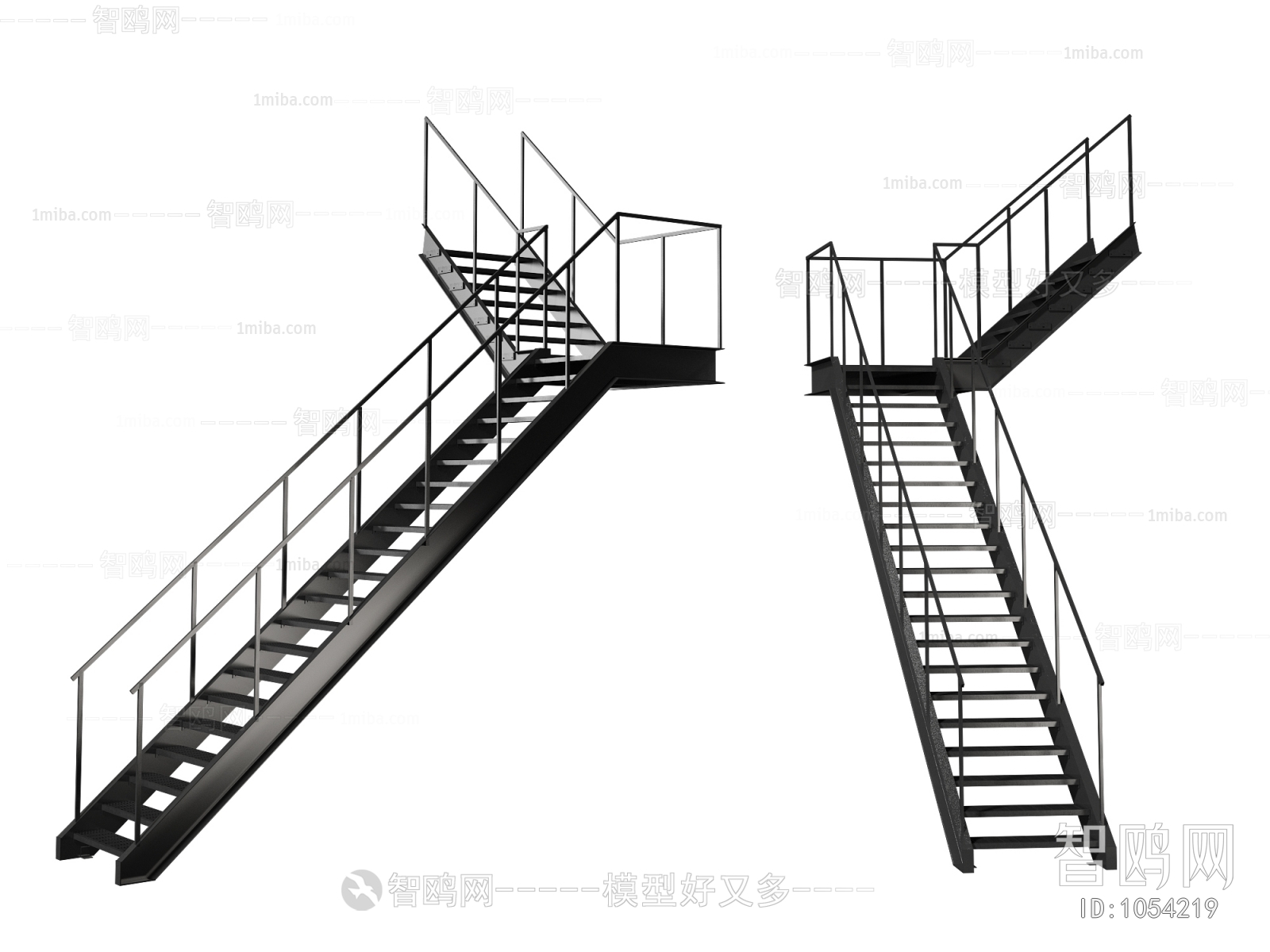 工业风铁艺楼梯