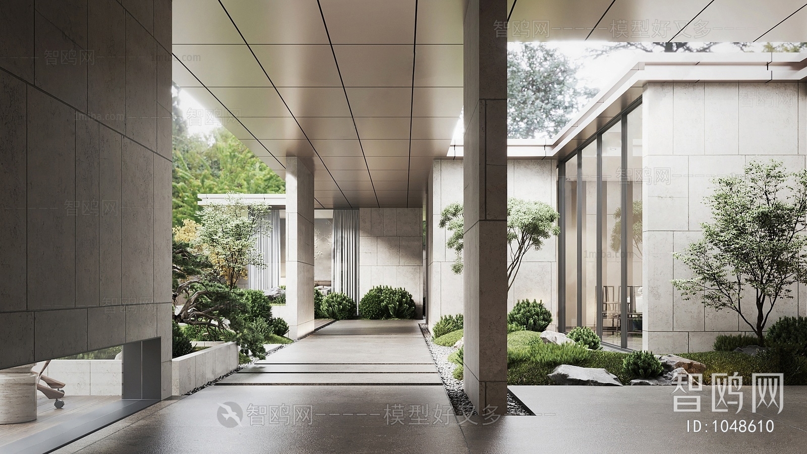 New Chinese Style Courtyard/landscape