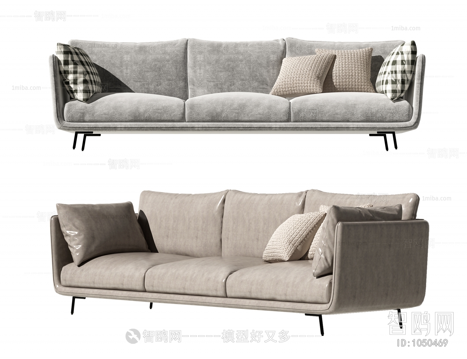 Modern Three-seat Sofa