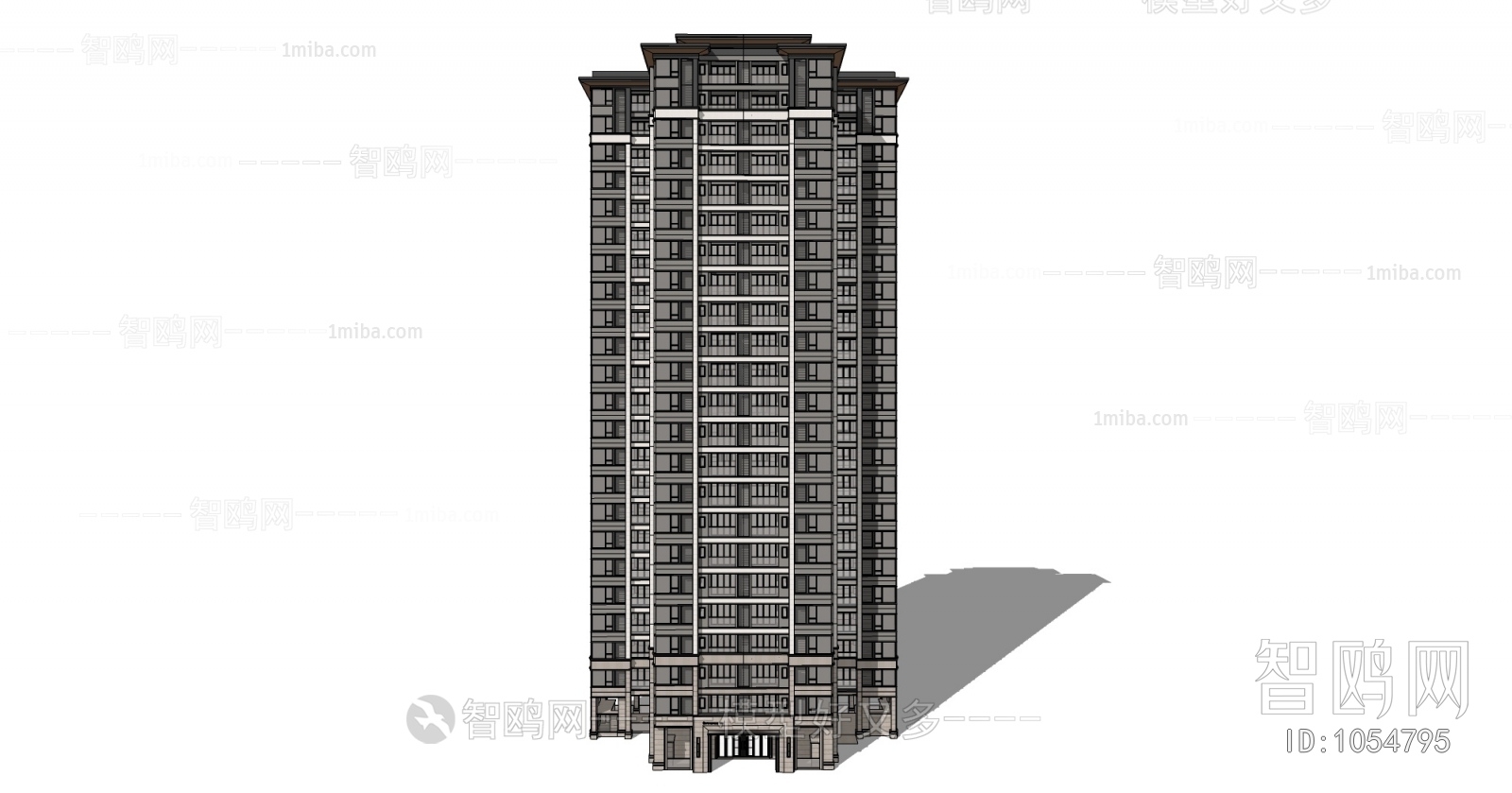 New Chinese Style Building Appearance