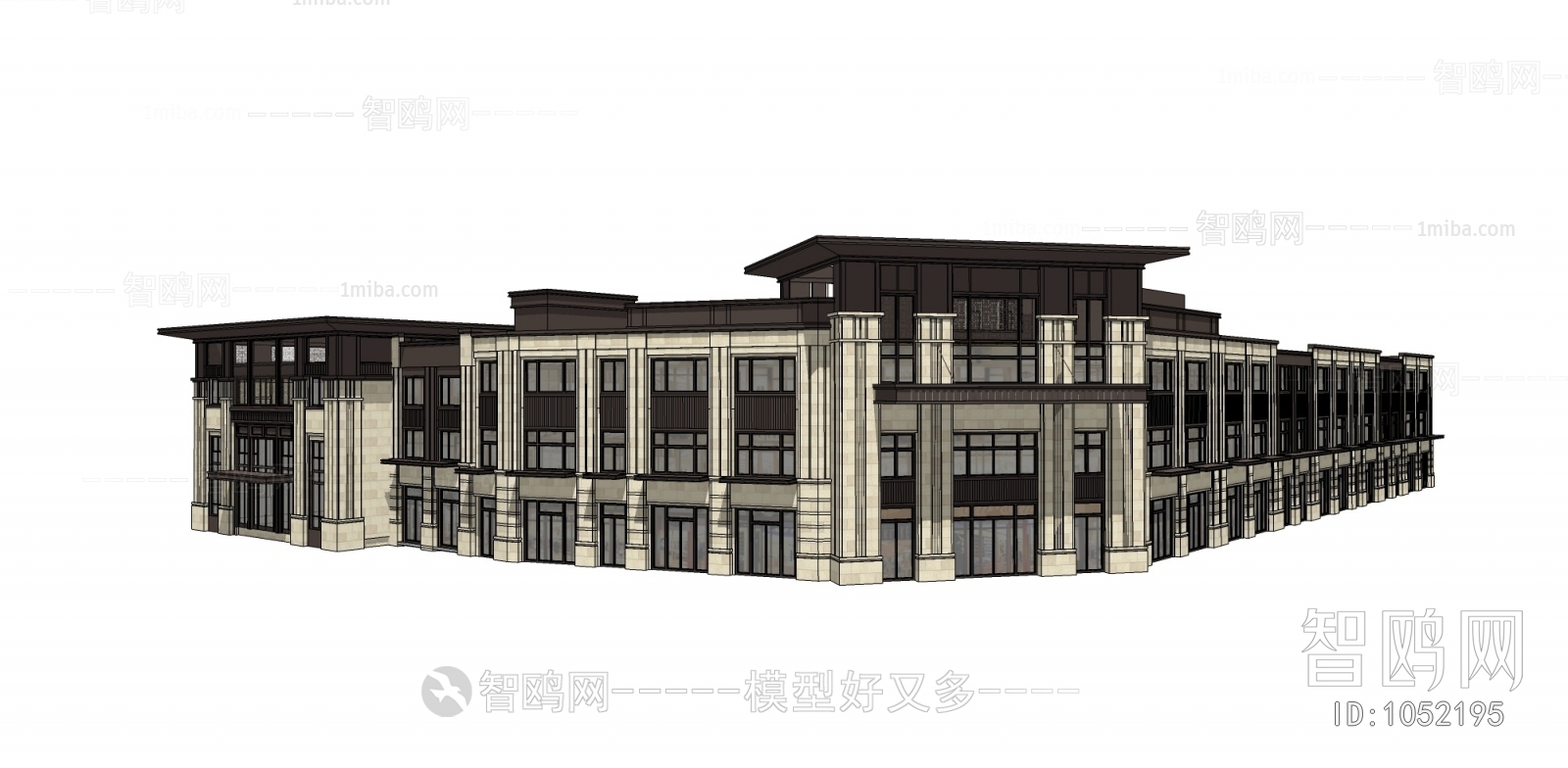 New Chinese Style Building Appearance