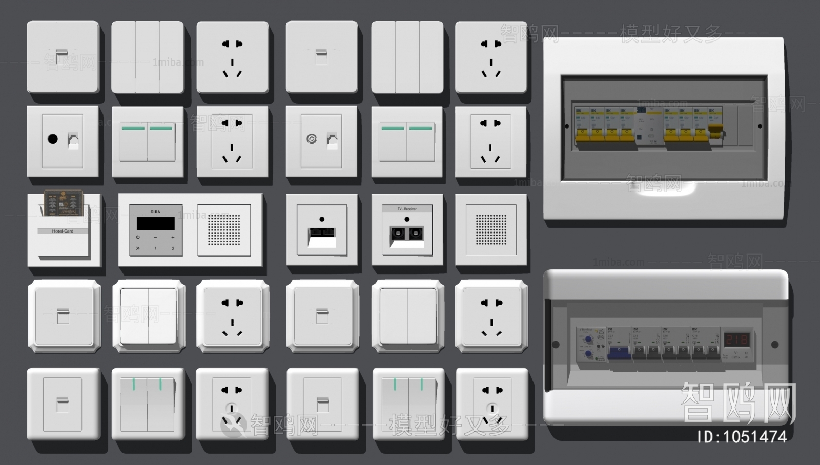 Modern Switch Socket Panel