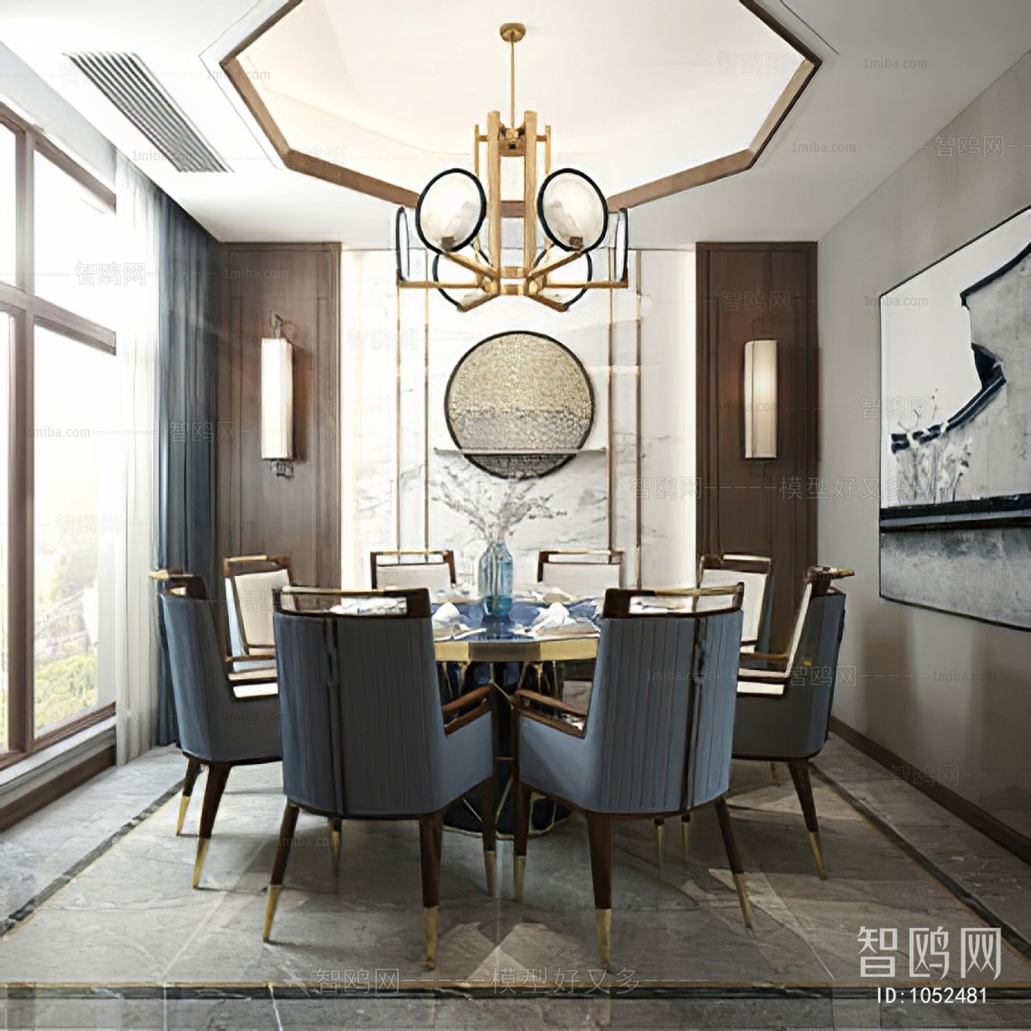 New Chinese Style Dining Room