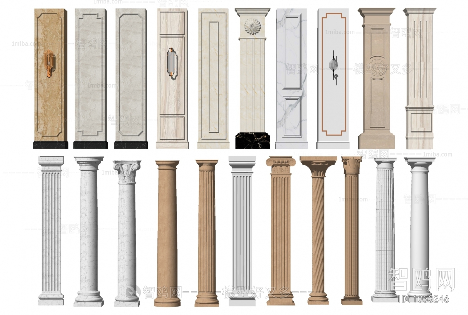 Simple European Style Column