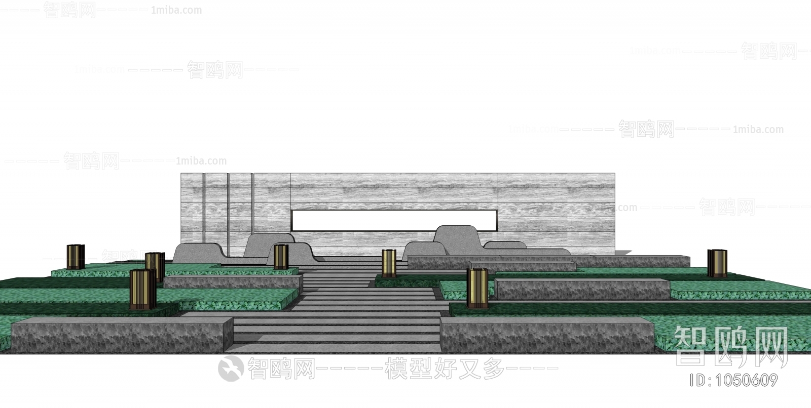 New Chinese Style Garden Landscape