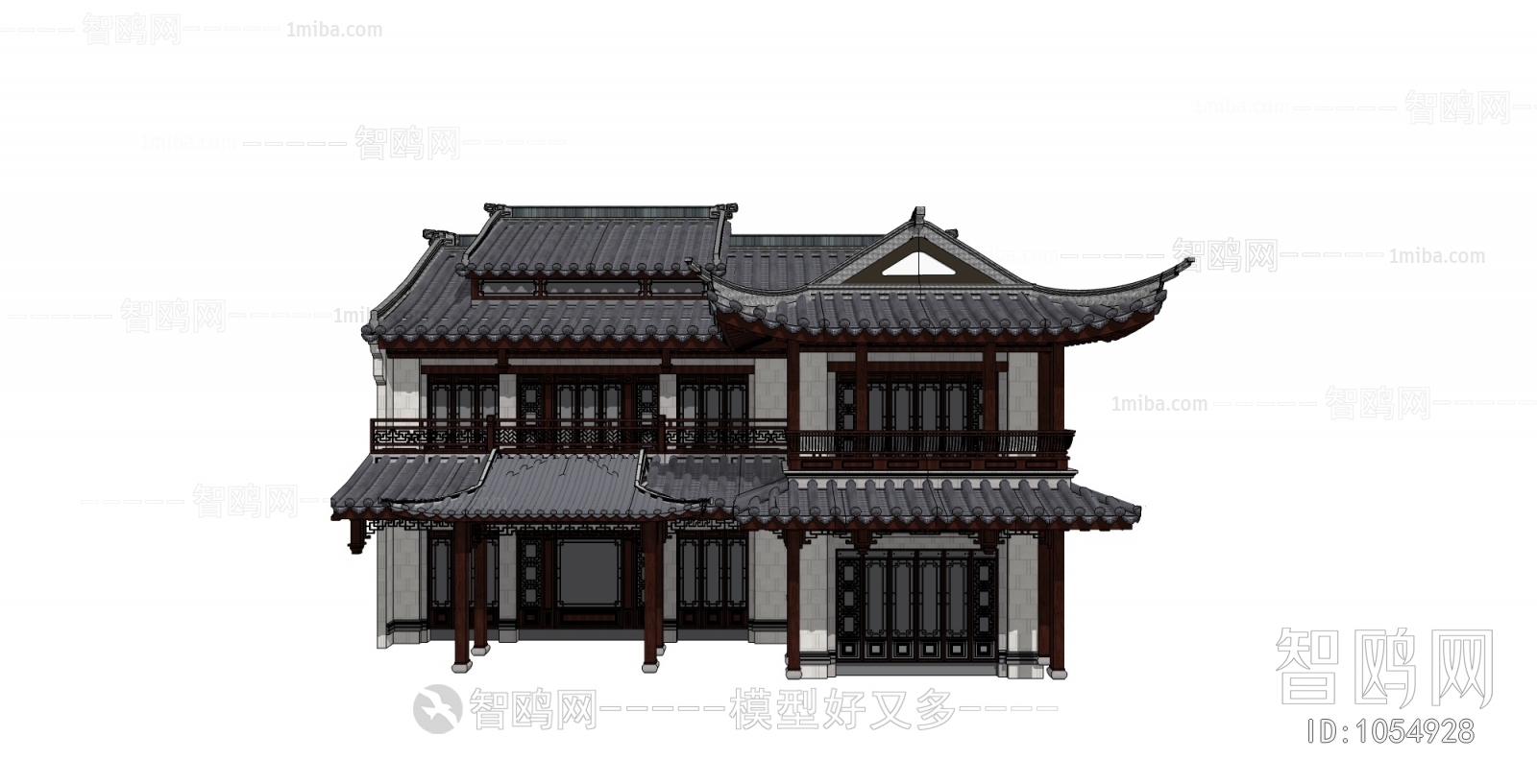 New Chinese Style Ancient Architectural Buildings