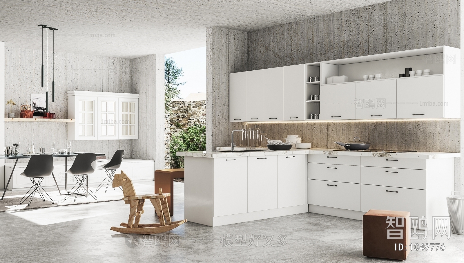 Nordic Style Open Kitchen