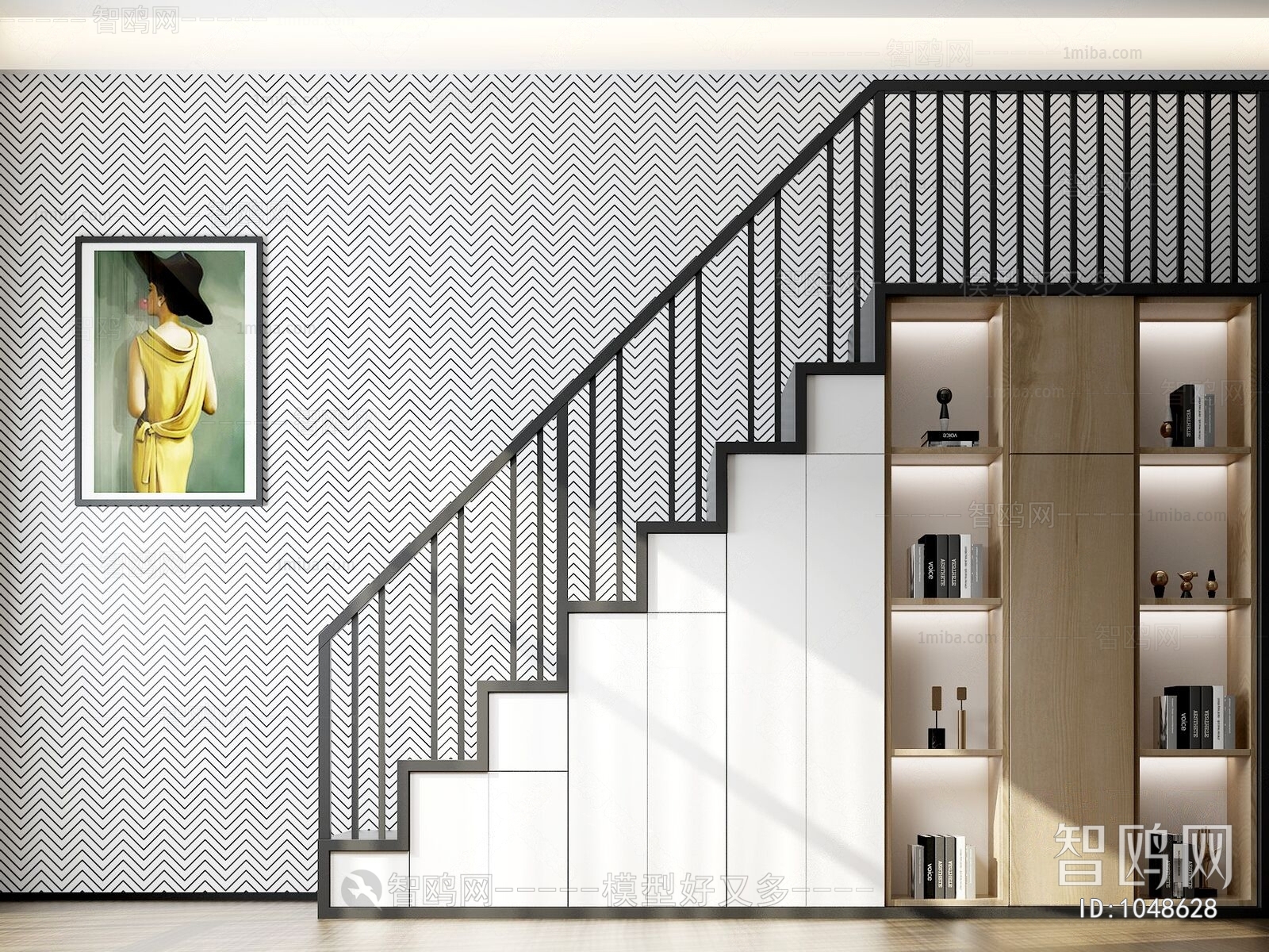 Modern Stair Balustrade/elevator