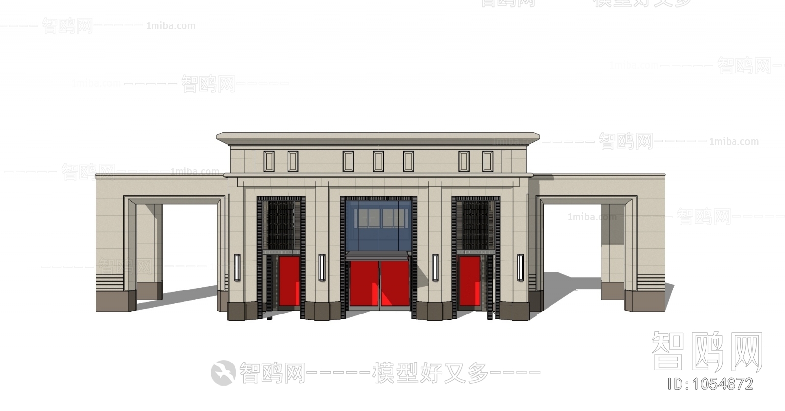 New Chinese Style Building Appearance