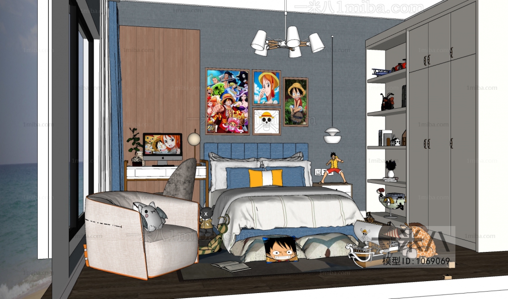 Modern Boy's Room And Son's Room