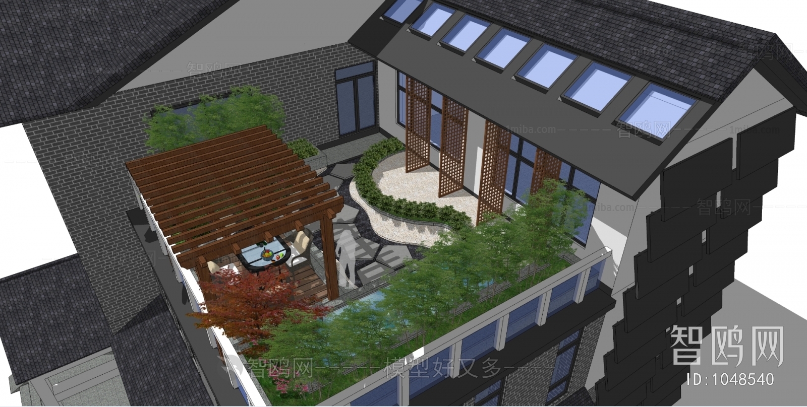 New Chinese Style Courtyard/landscape