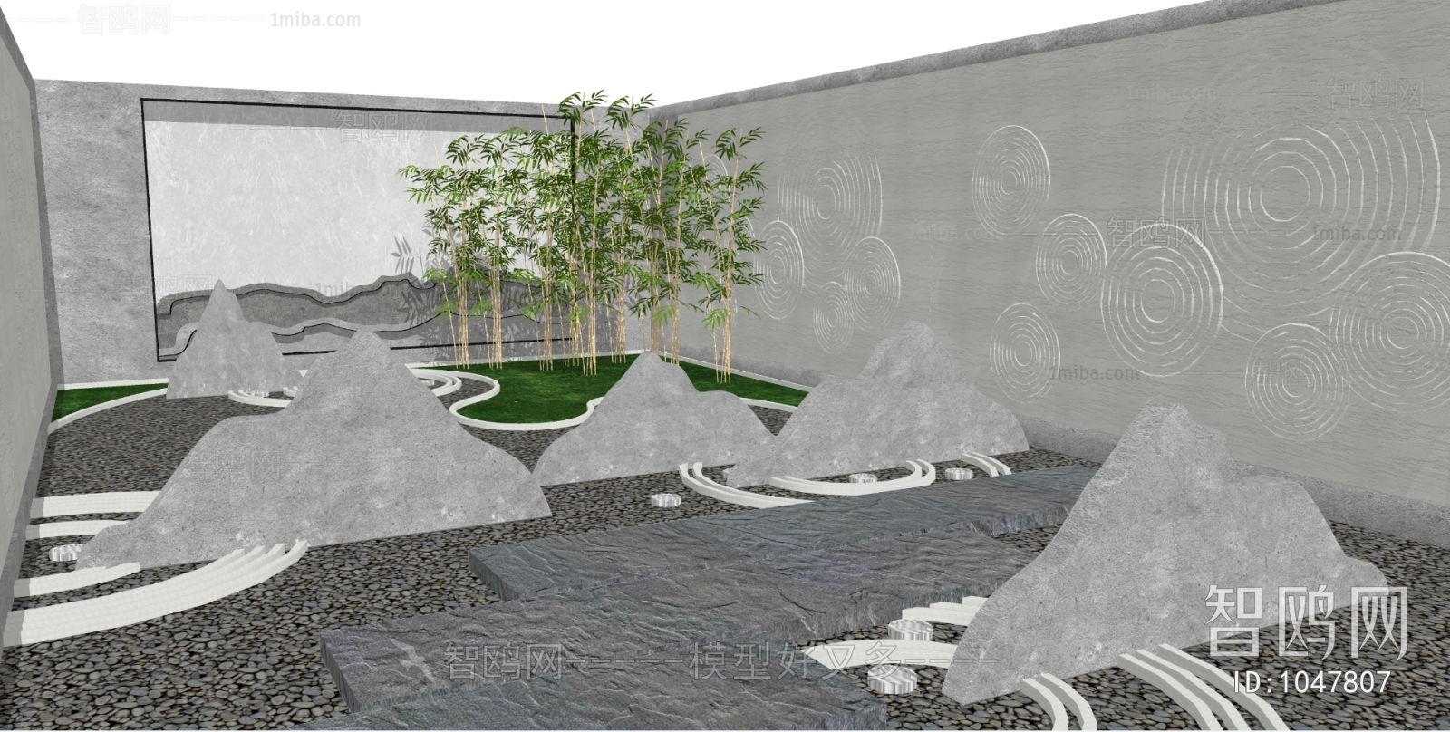 New Chinese Style Courtyard/landscape