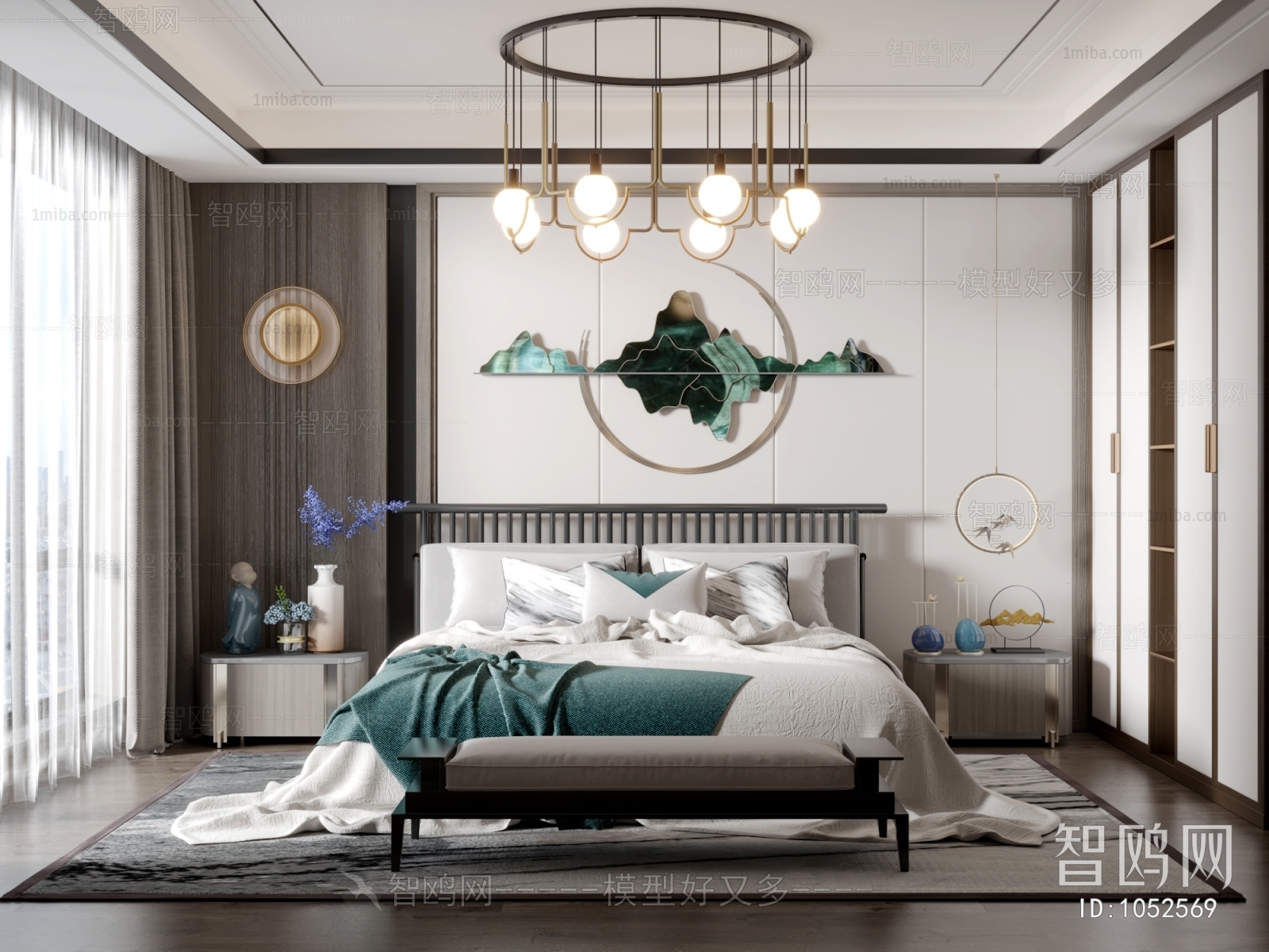 New Chinese Style Bedroom