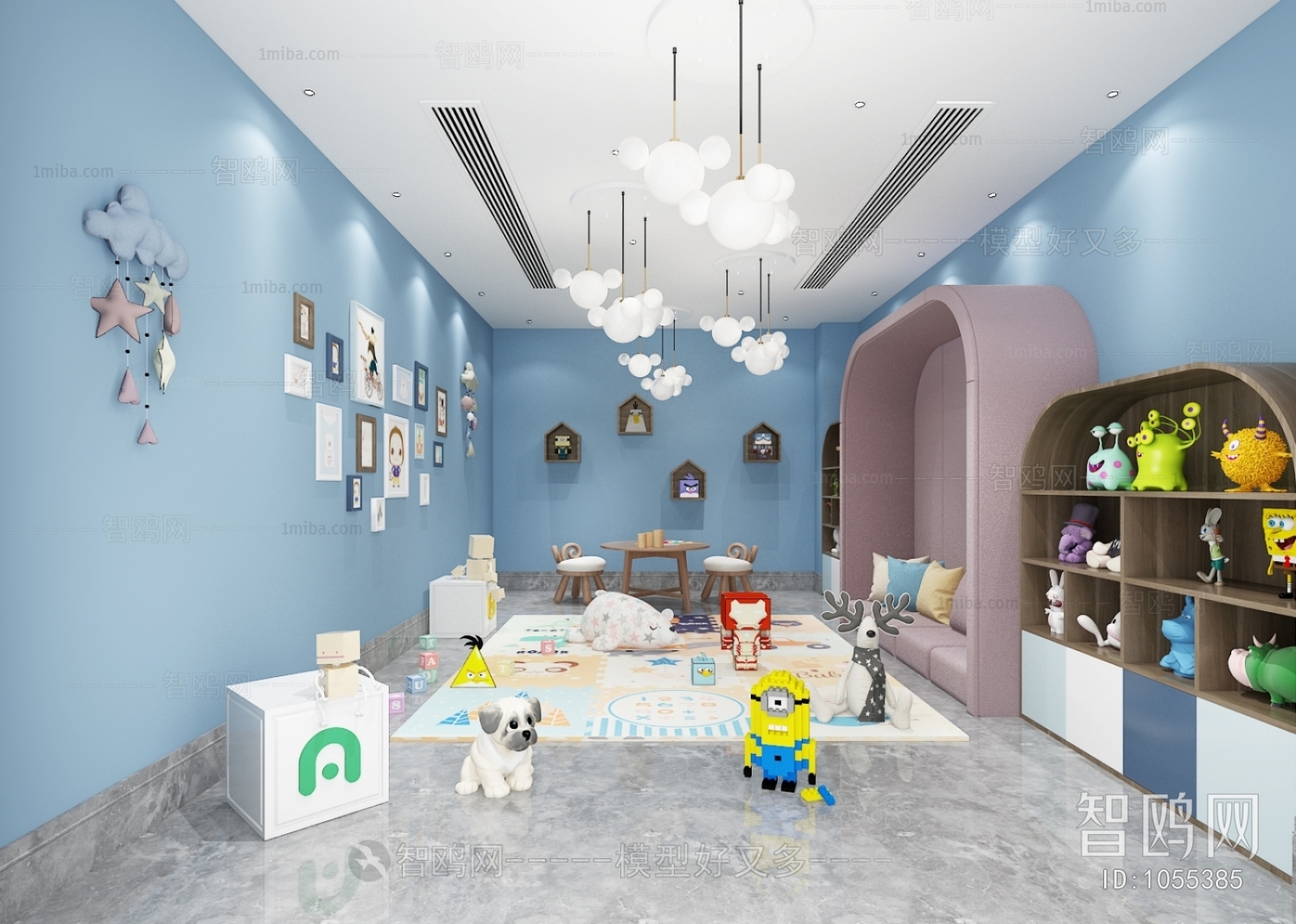 Modern Children's Room Activity Room